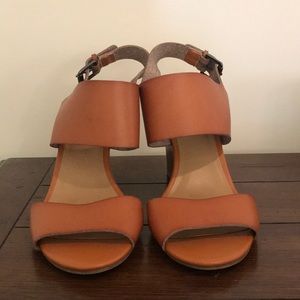 Old Navy Faux Leather Sandal Wedges